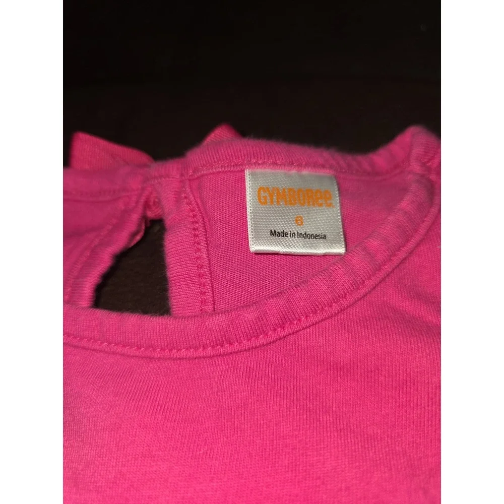 Gymboree island hopper pink‎ butterfly top and shorts size 6